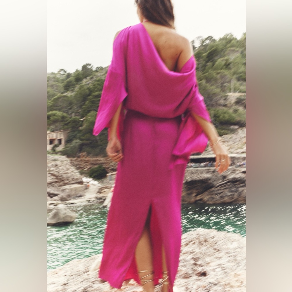 Zara Fuchsia/Pink Maxi dress - Picture 2 of 4